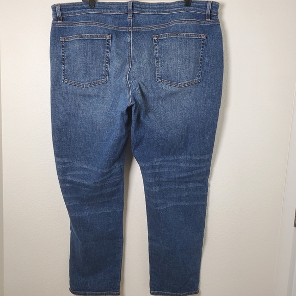 Eileen Fisher Women's Organic Cotton Straight Leg Stretch Denim Ankle Jeans - Picture 9 of 12